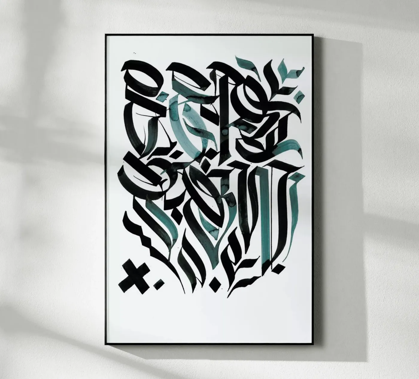 Blue Calligraphy plexiglass da Drury Brennan