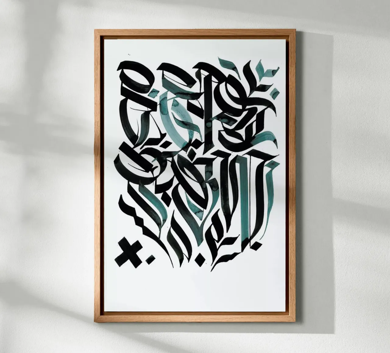Blue Calligraphy forex-plaat van Drury Brennan