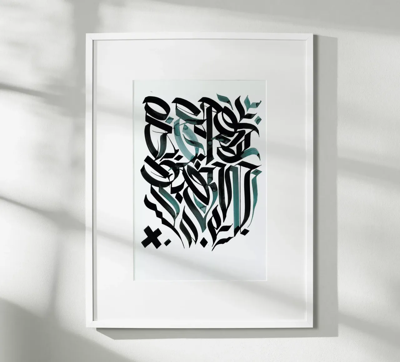 Blue Calligraphy poster da Drury Brennan