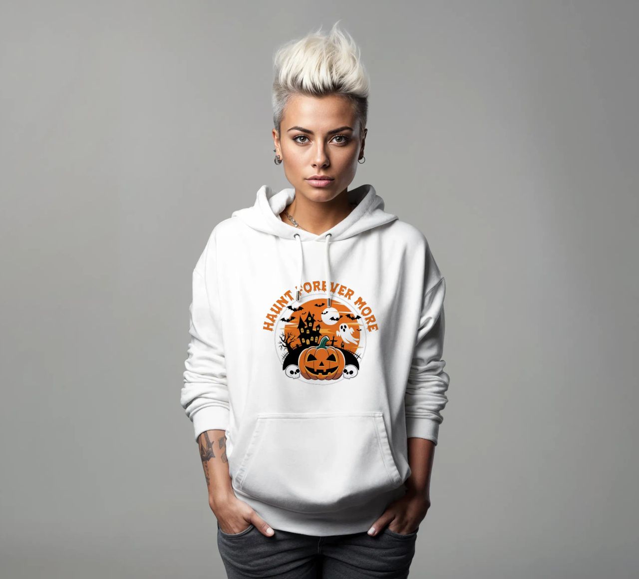 Haunt Forever More sudadera con capucha de edsonramosart