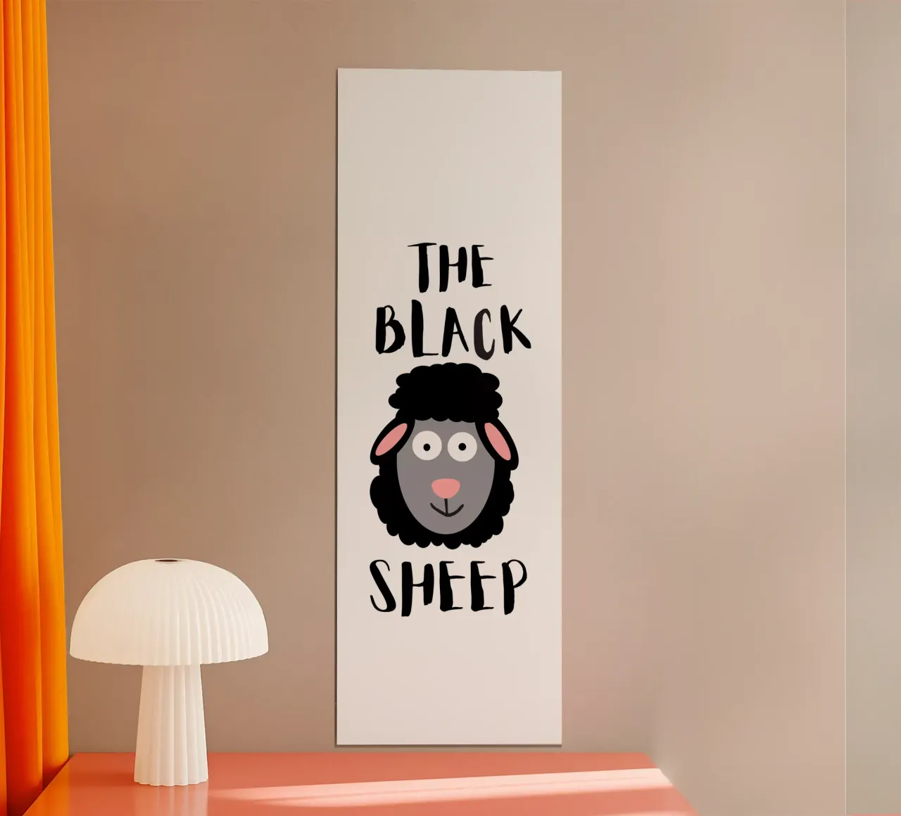 The black sheep poster con telaio in plastica da happieeagle