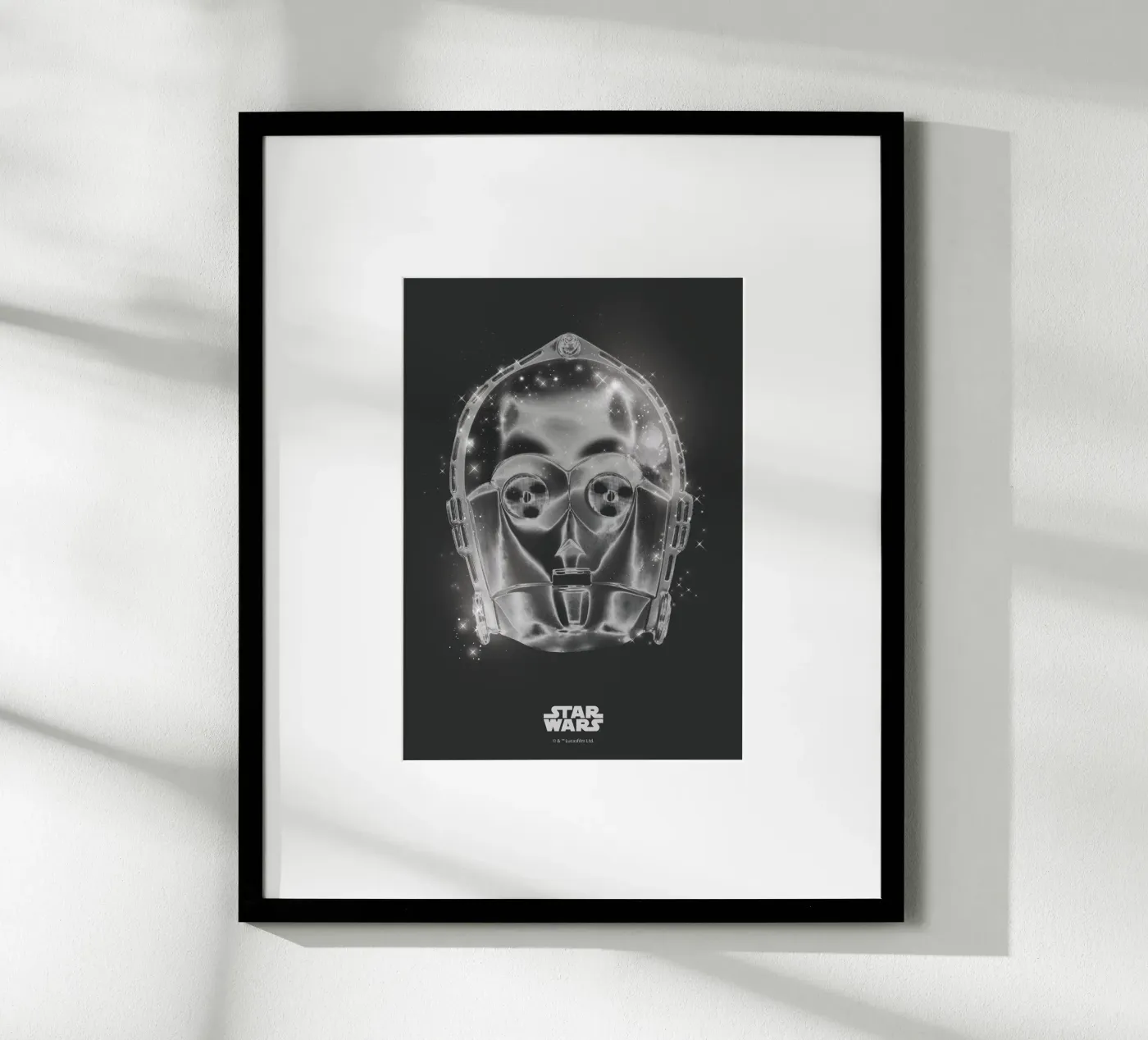 C-3PO Stardust Black Poster von Star Wars