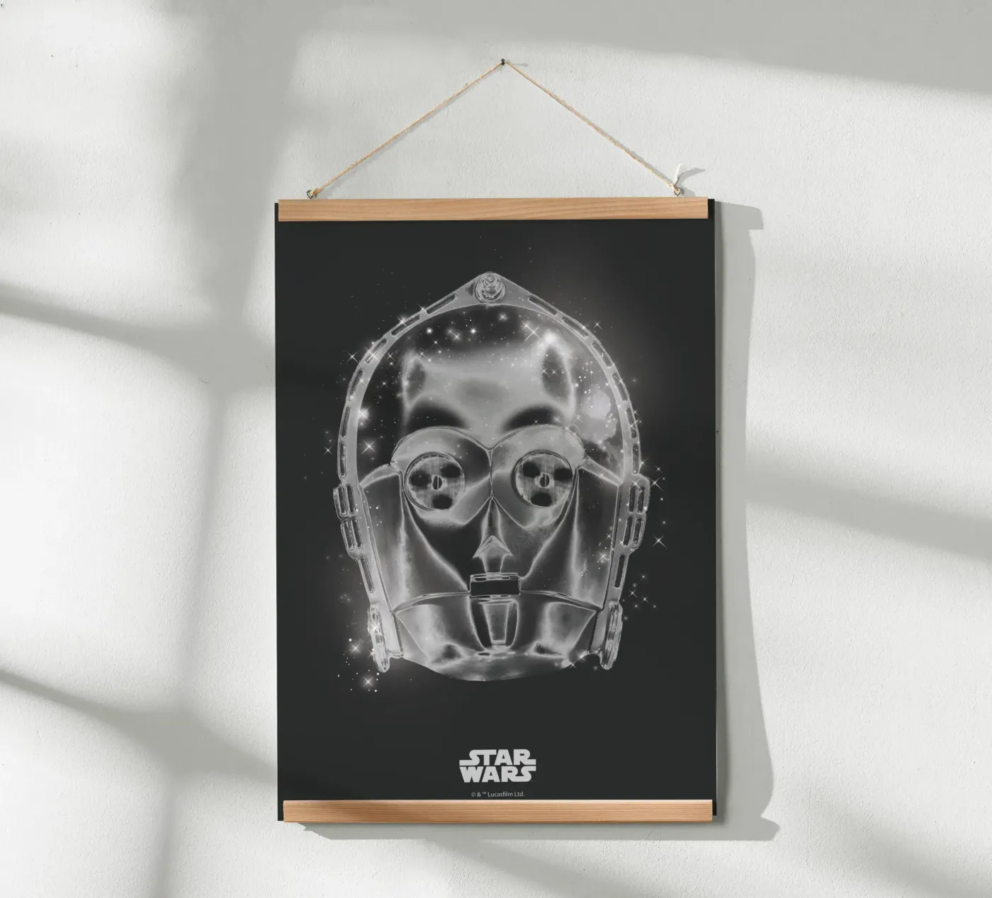 C-3PO Stardust Black Poster von Star Wars