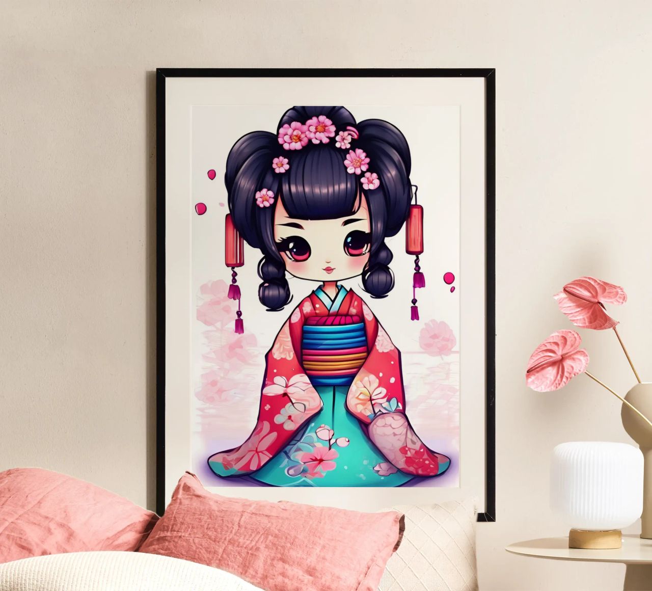 Petite Geisha 1 Poster von Rezh creations