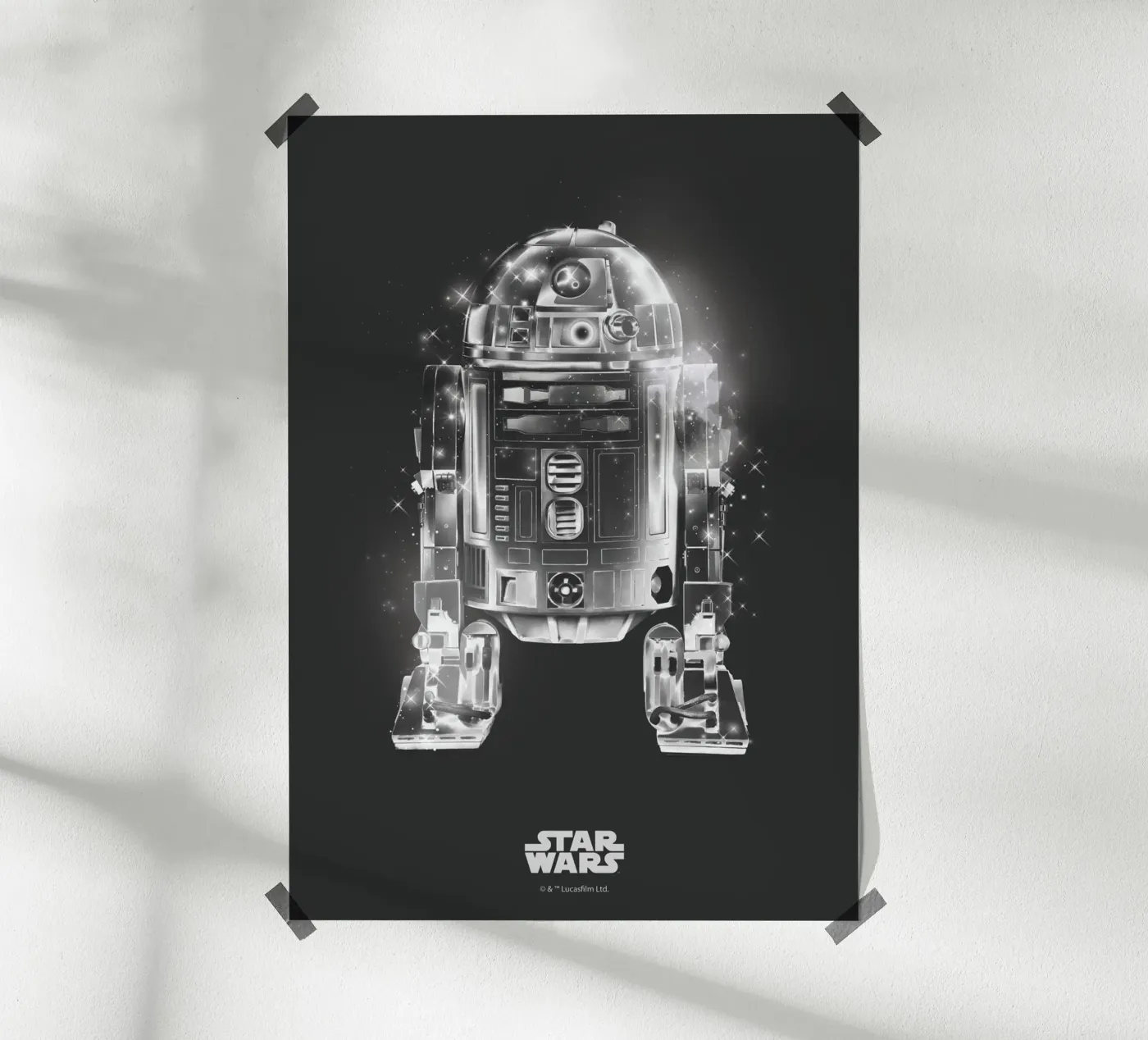 R2-D2 Stardust Black poster da Star Wars