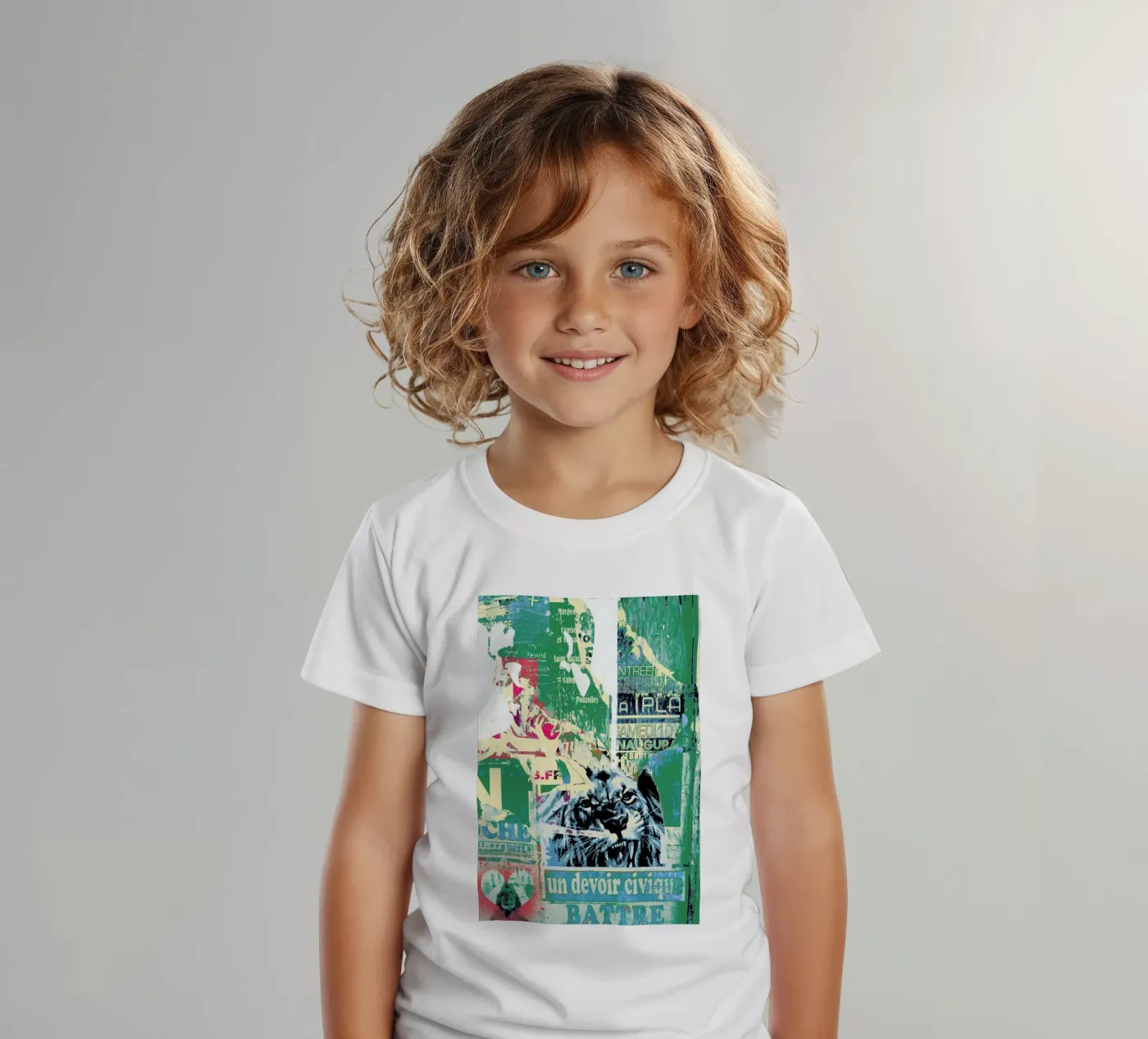 Lion t-shirt bambini da Andy Bridge