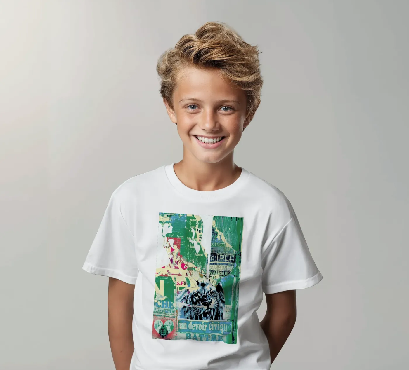 Lion t-shirt bambini da Andy Bridge