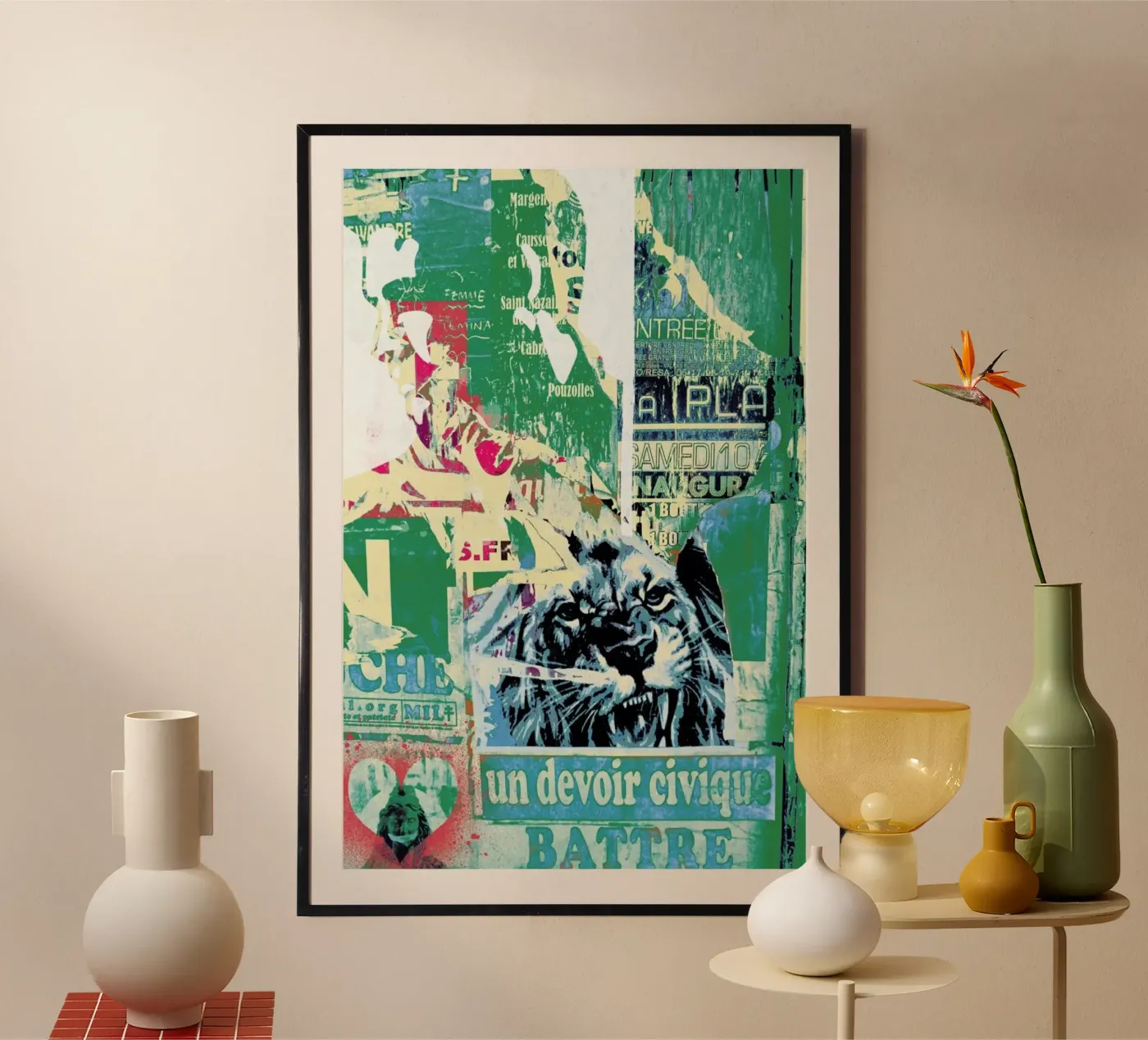 Lion poster van Andy Bridge