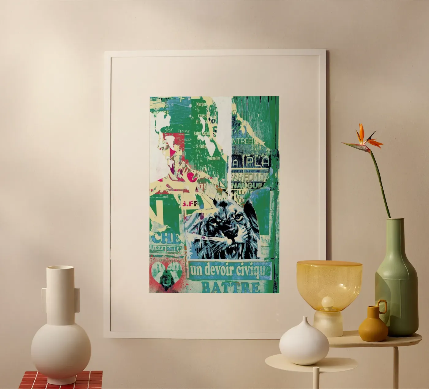 Lion poster van Andy Bridge