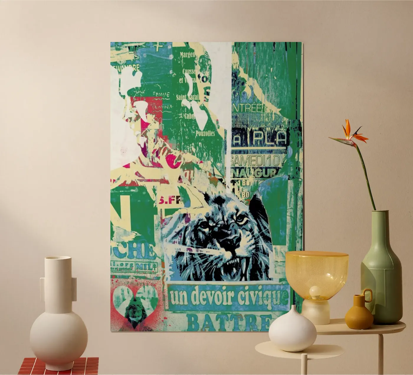 Lion poster van Andy Bridge