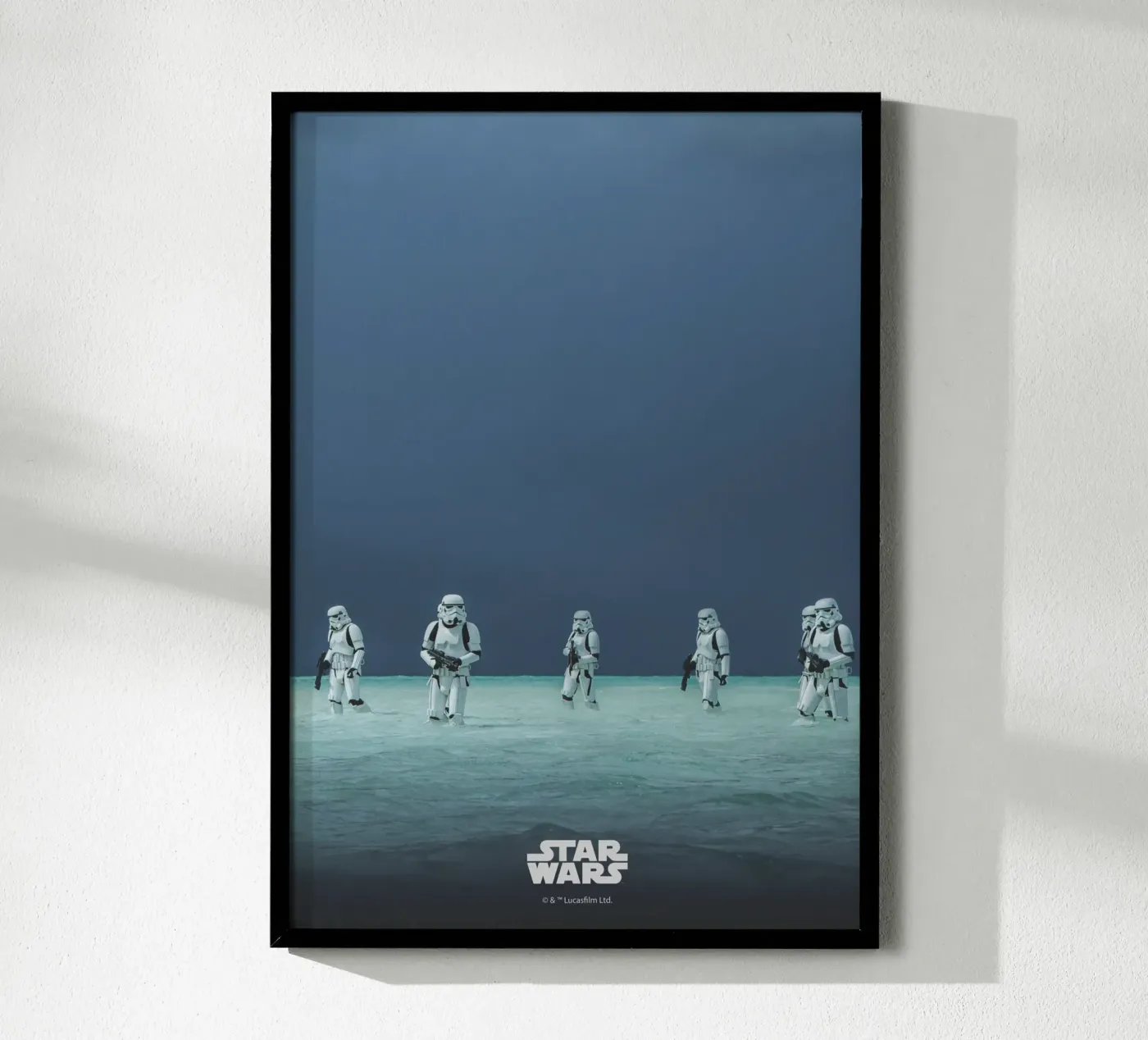 Stormtroopers on the Shores of Scarif Poster von Star Wars