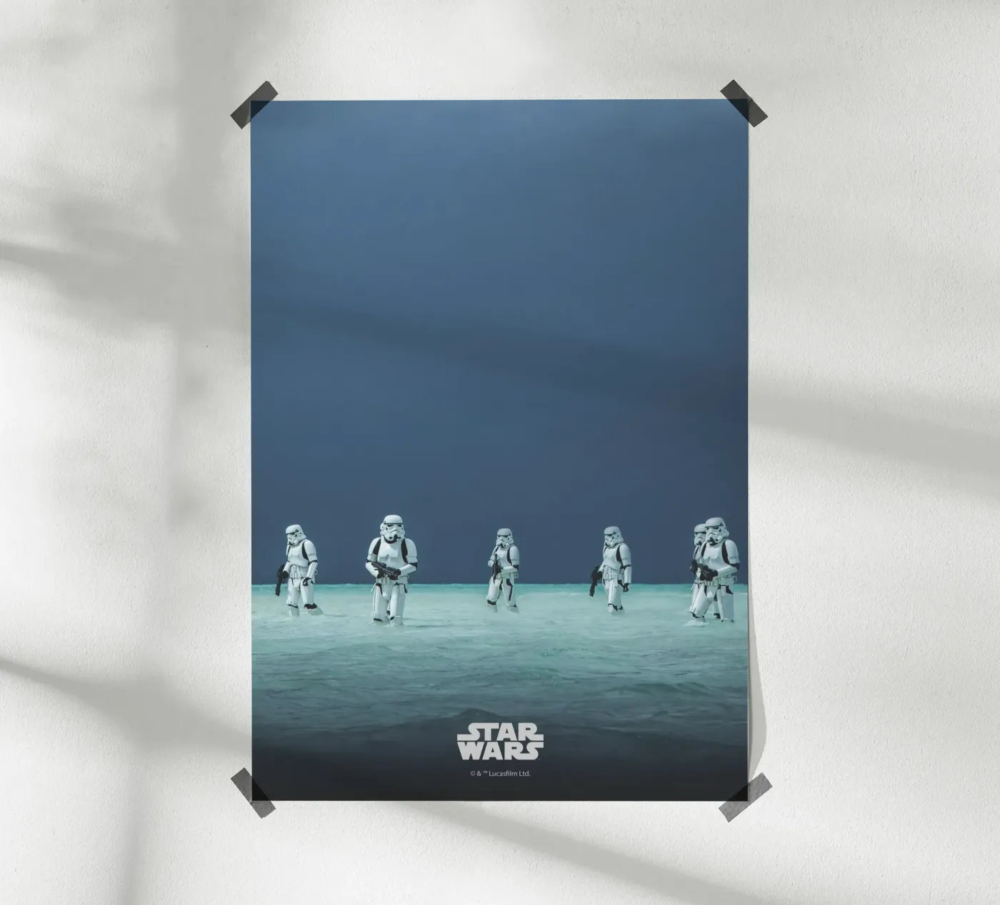 Stormtroopers on the Shores of Scarif Poster von Star Wars