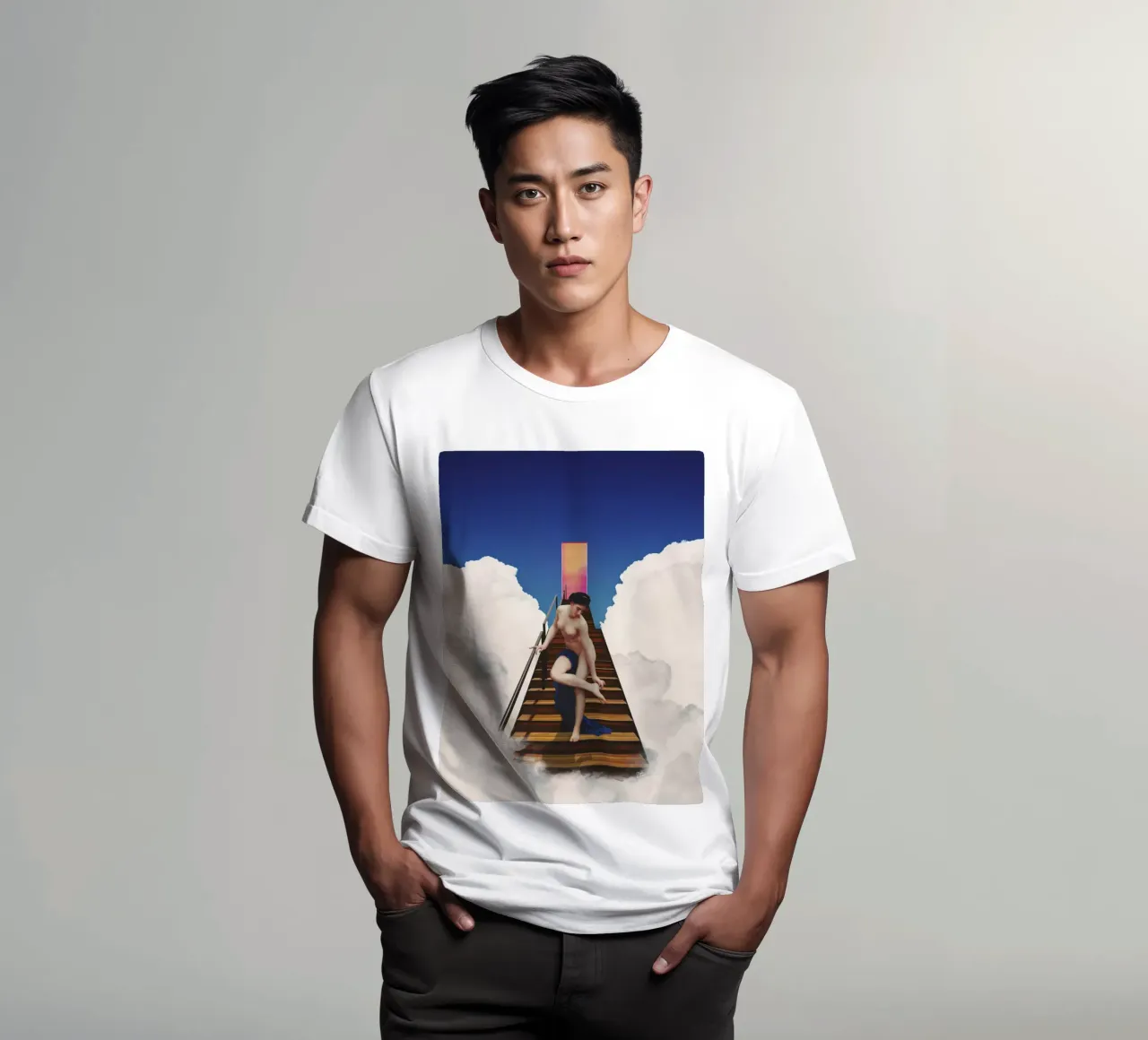 Starway to Heaven t-shirt by Paste in Place