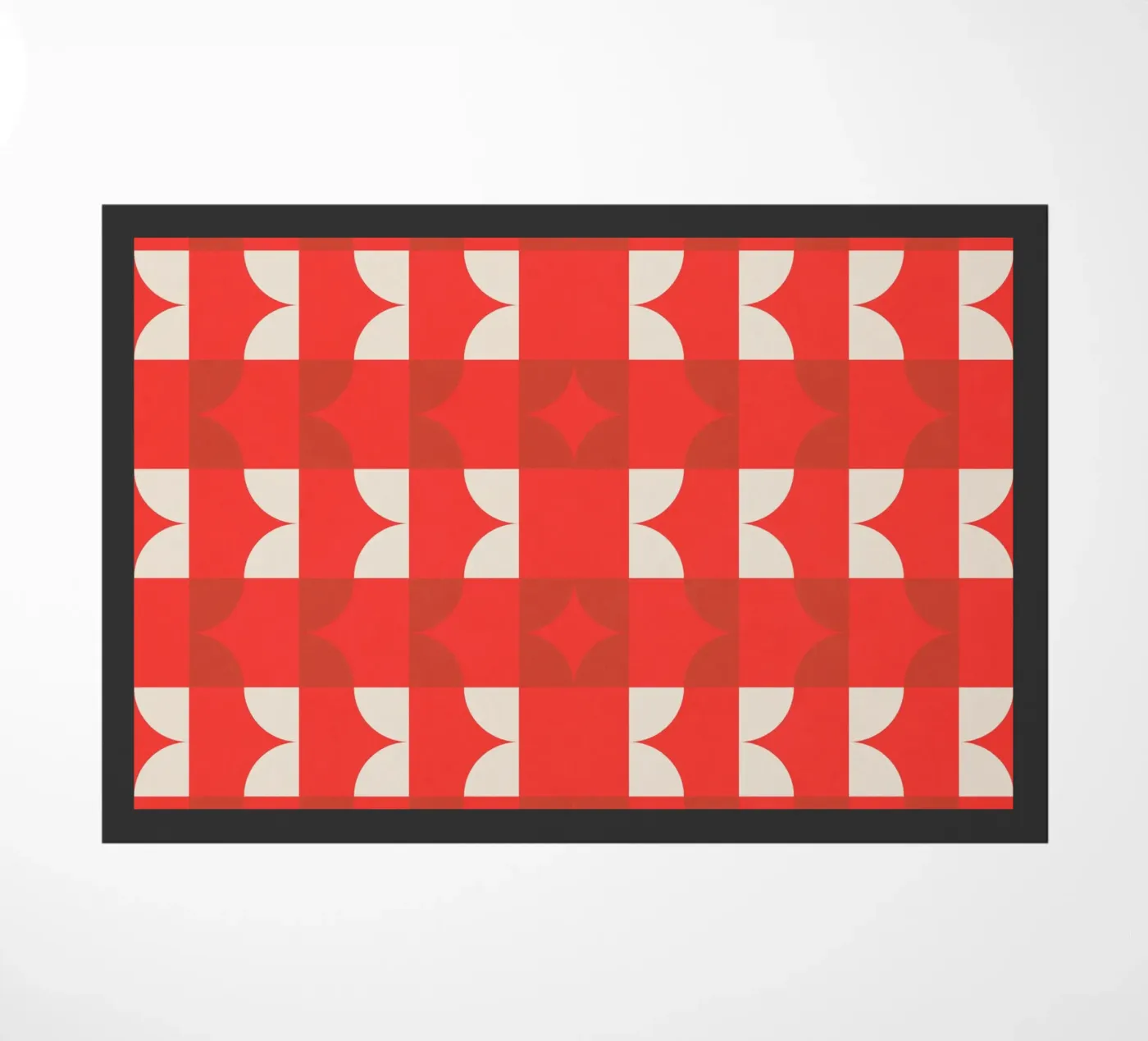 red pattern Fußmatte von Dream In Colors