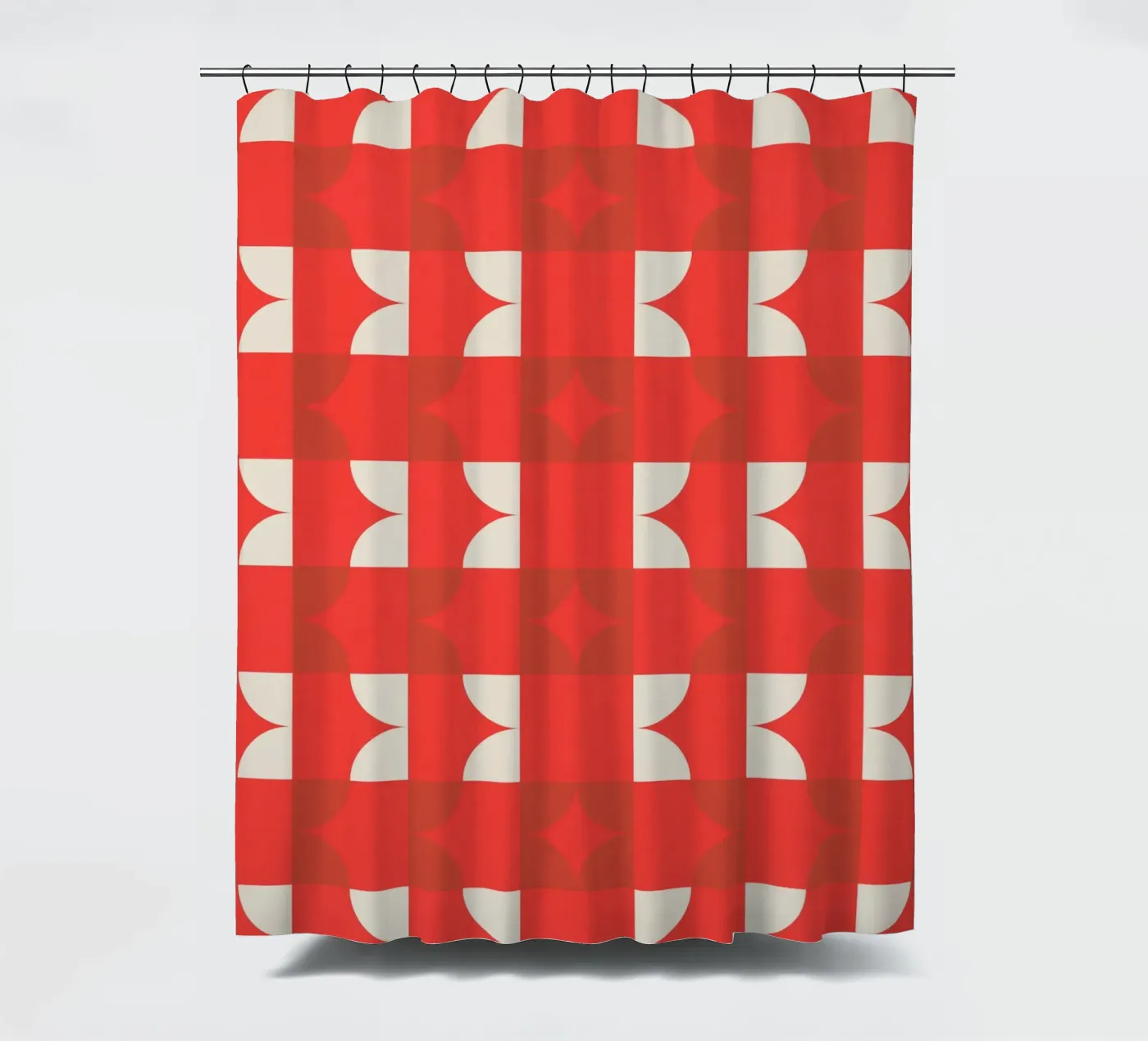 red pattern Duschvorhang von Dream In Colors