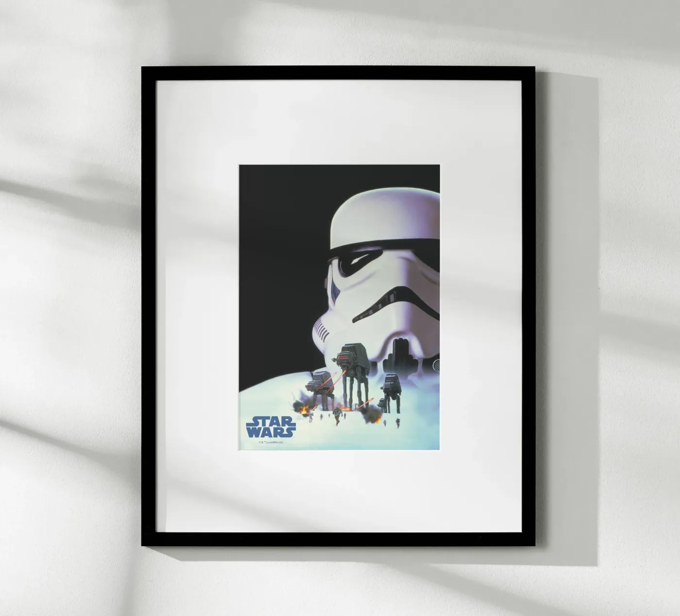 Stormtrooper & Walkers Retro Airbrush poster da Star Wars