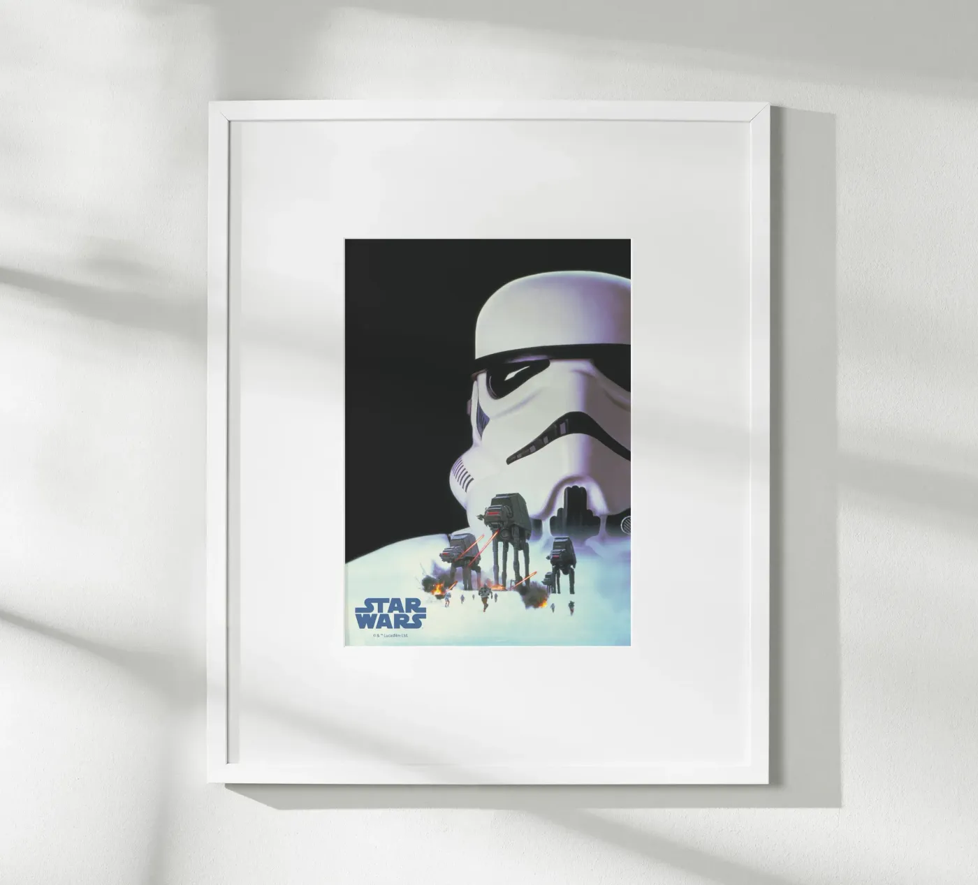 Stormtrooper & Walkers Retro Airbrush poster da Star Wars