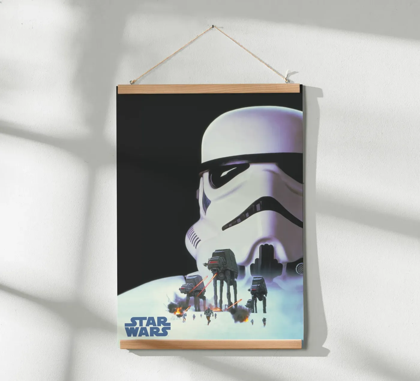 Stormtrooper & Walkers Retro Airbrush poster da Star Wars