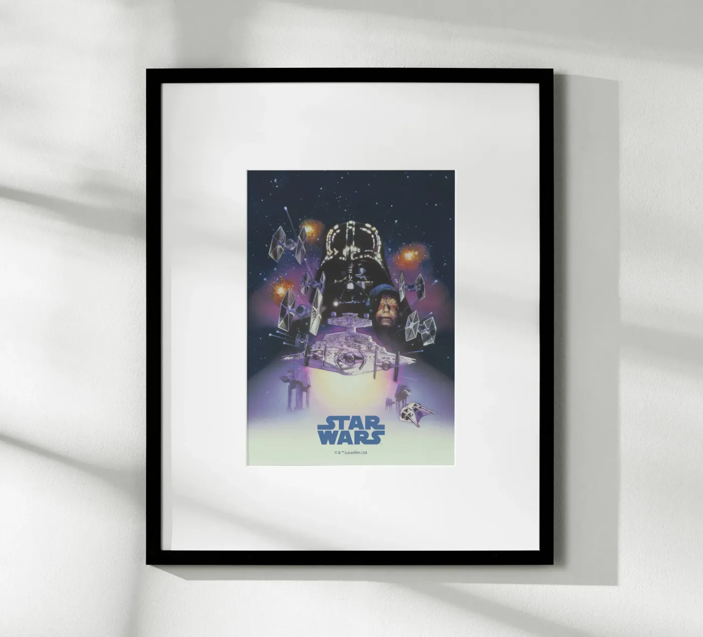 Darth Vader & The Emperor Retro Airbrush Poster von Star Wars