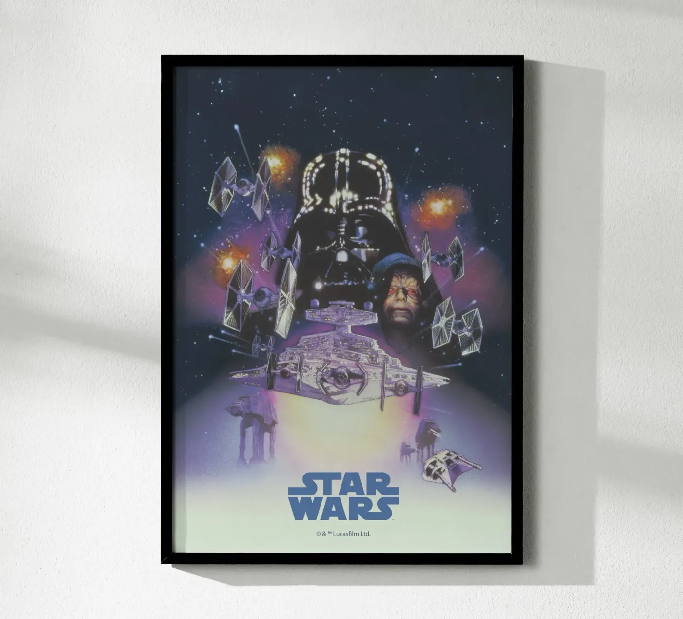 Darth Vader & The Emperor Retro Airbrush Poster von Star Wars