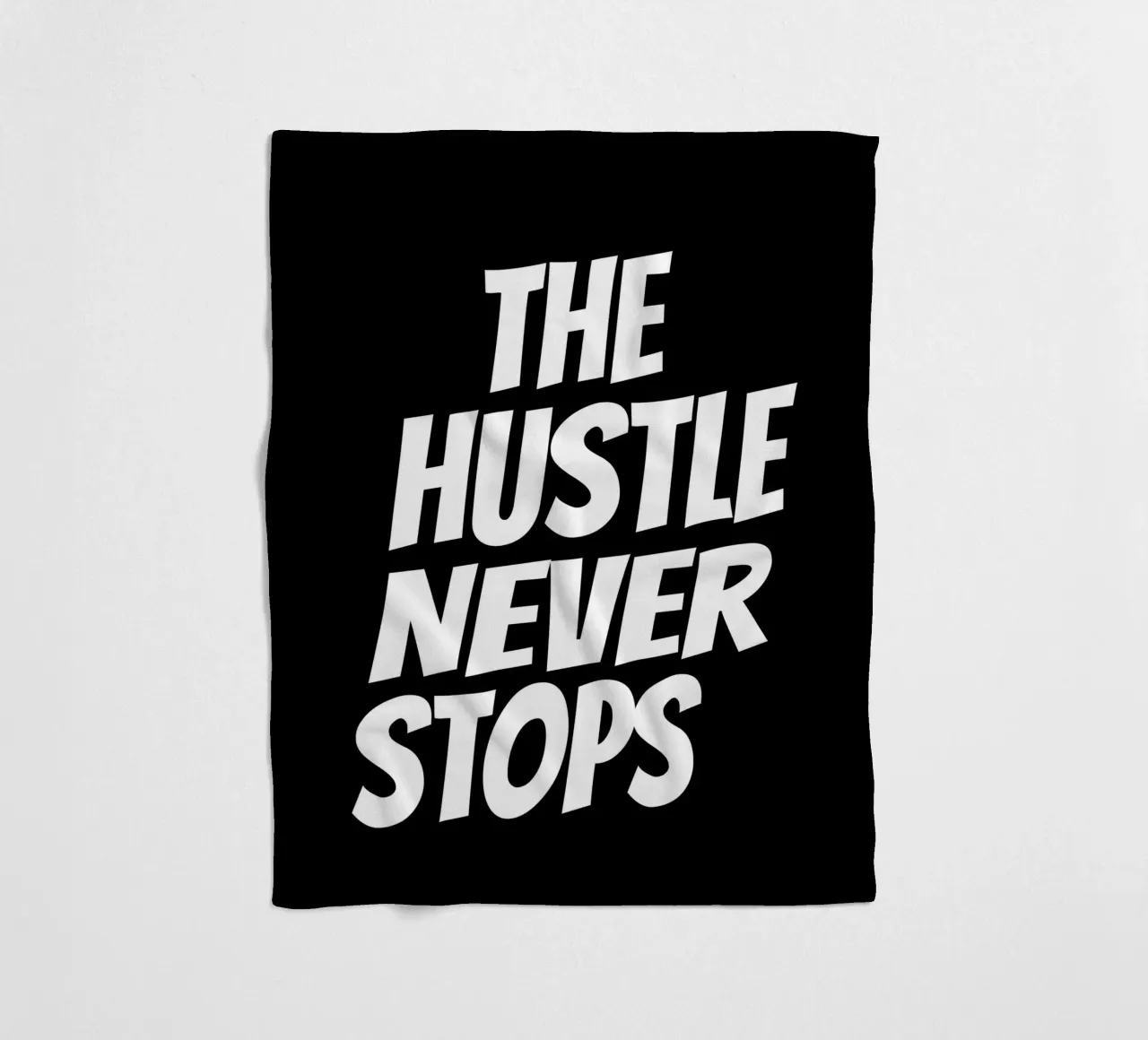 The hustle never stops coperta in pile da happieeagle