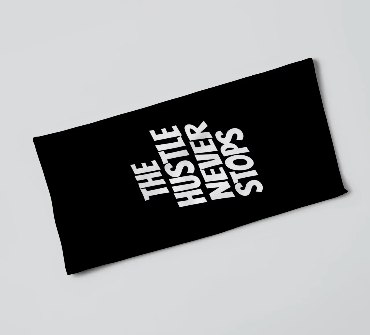 The hustle never stops asciugamano da bagno da happieeagle