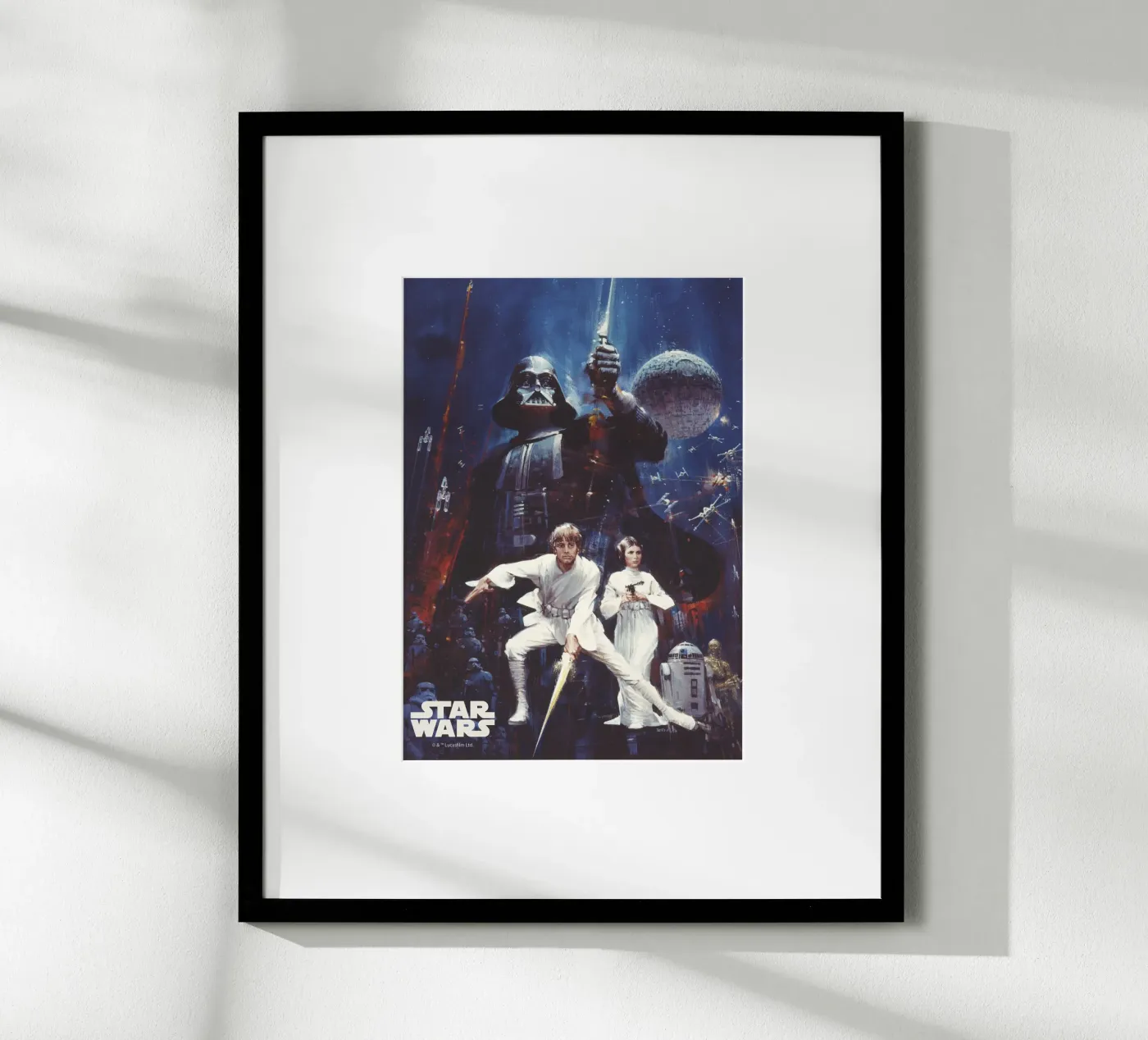 Darth Vader, Luke & Leia Impressionistic Poster von Star Wars