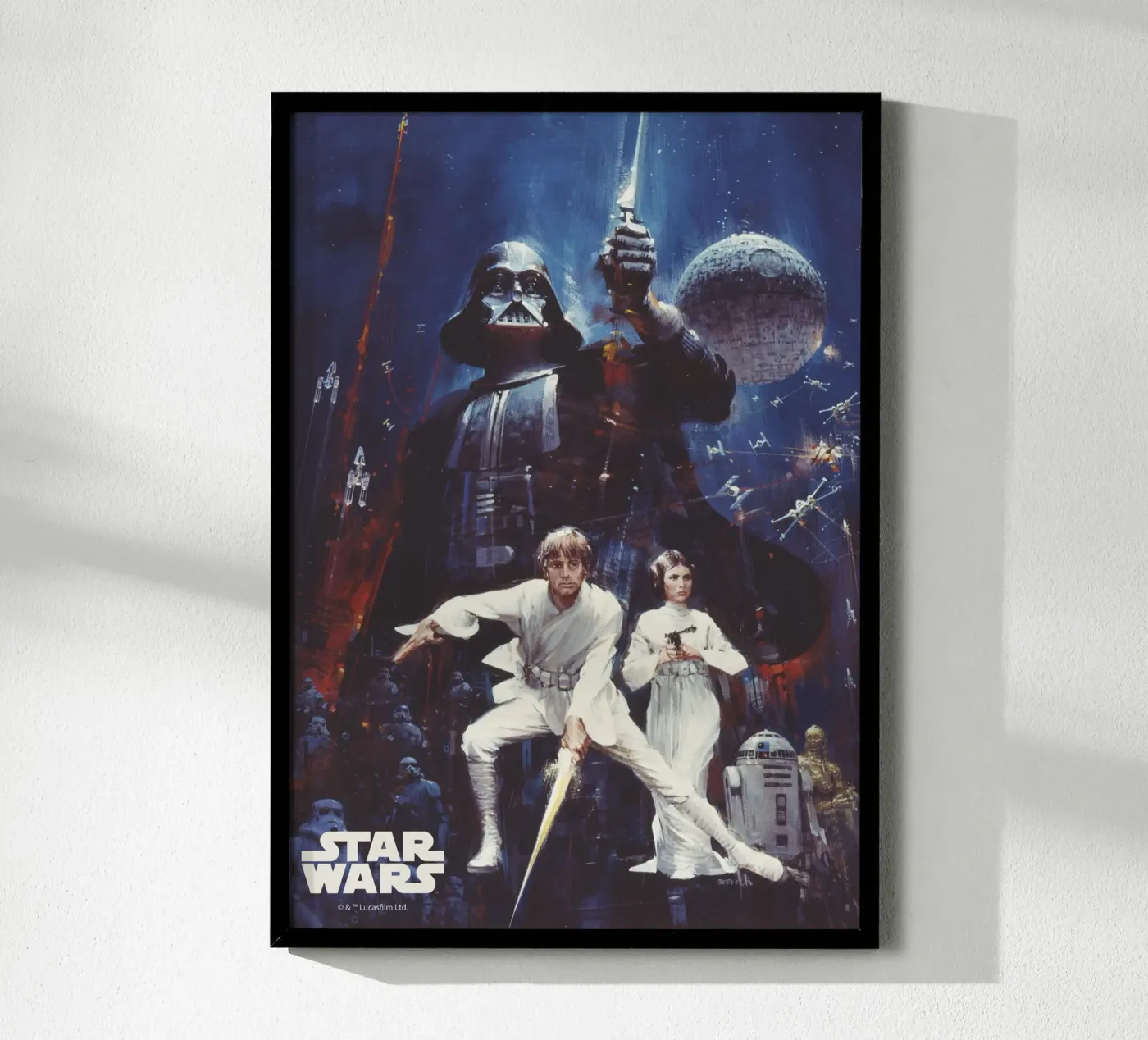 Darth Vader, Luke & Leia Impressionistic Poster von Star Wars