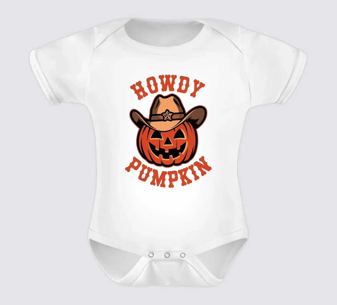 Howdy Pumpkin body neonato maniche corte da edsonramosart