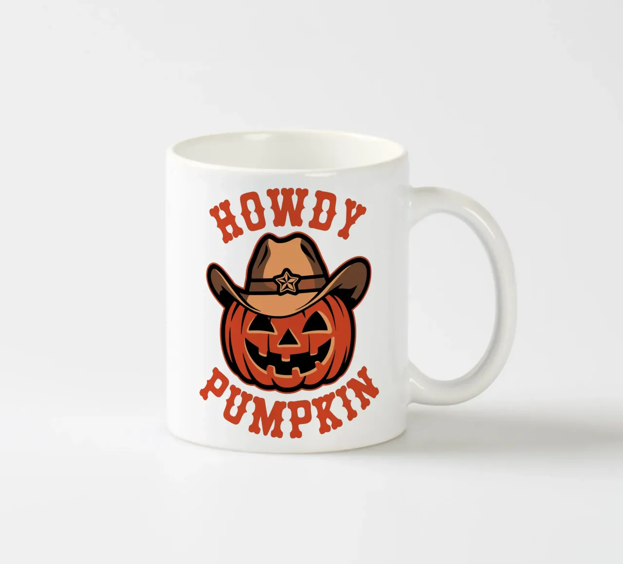 Howdy Pumpkin tazza in ceramica da edsonramosart