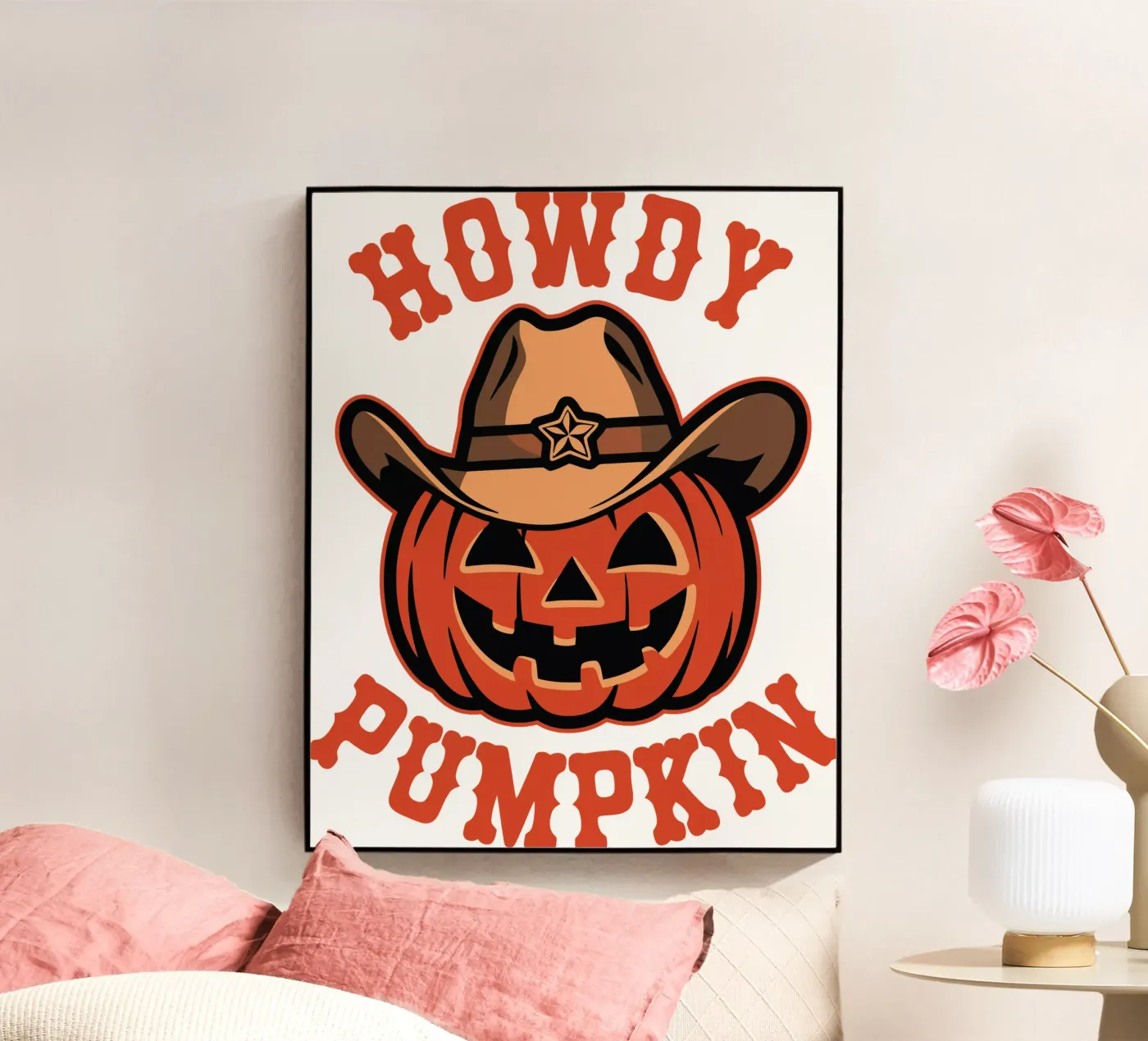 Howdy Pumpkin plexiglas de edsonramosart