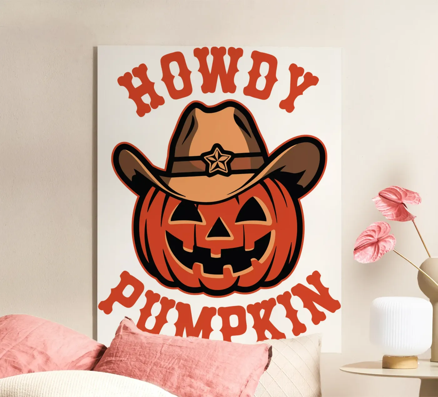 Howdy Pumpkin plexiglas de edsonramosart