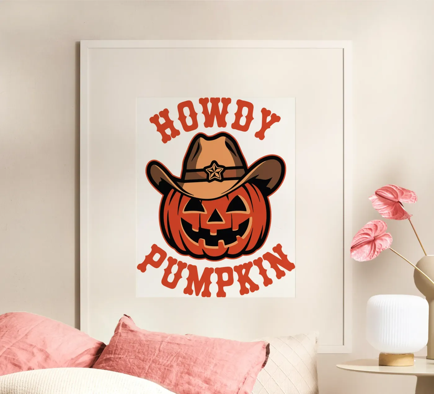 Howdy Pumpkin poster by edsonramosart