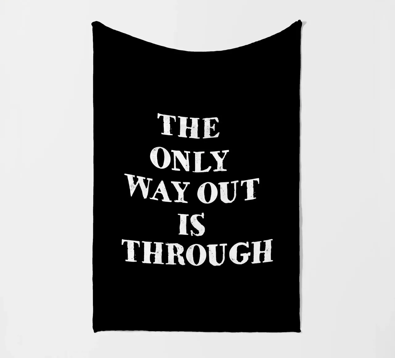 THE ONLY WAY OUT IS THROUGH coperta in pile da happieeagle