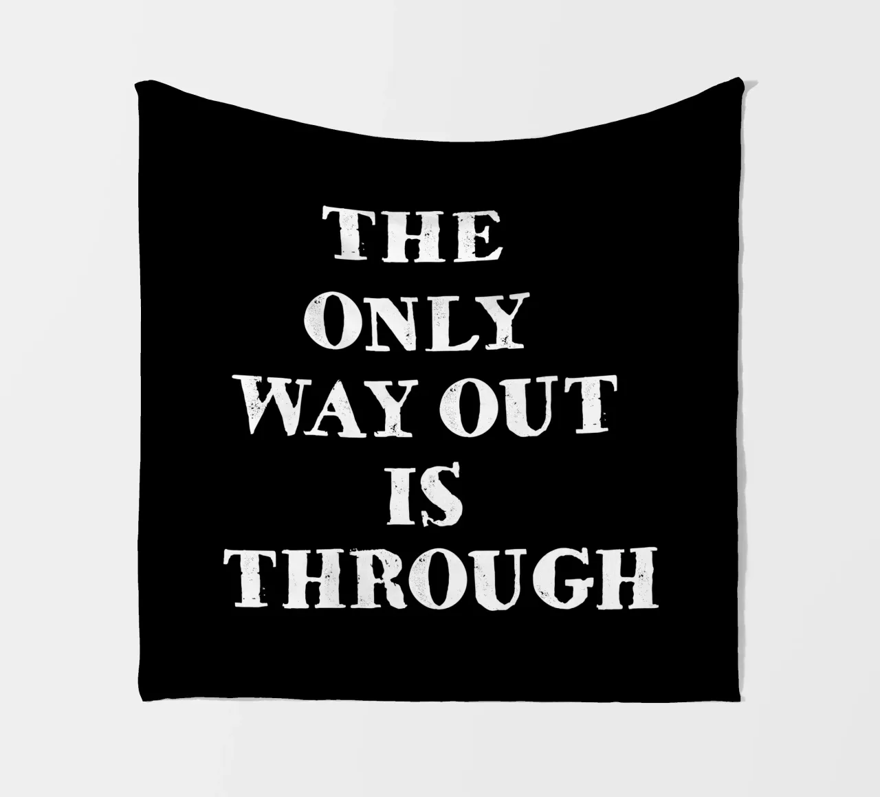 THE ONLY WAY OUT IS THROUGH coperta in pile da happieeagle