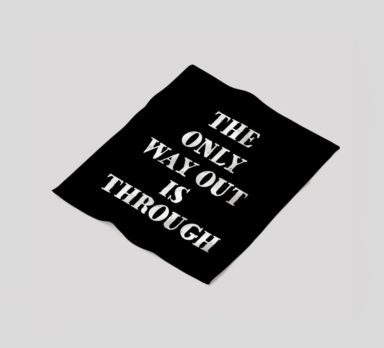 THE ONLY WAY OUT IS THROUGH Fleecedecke von happieeagle