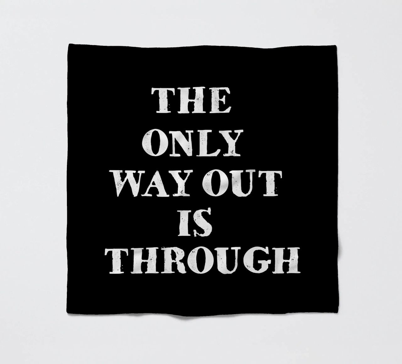 THE ONLY WAY OUT IS THROUGH coperta in pile da happieeagle
