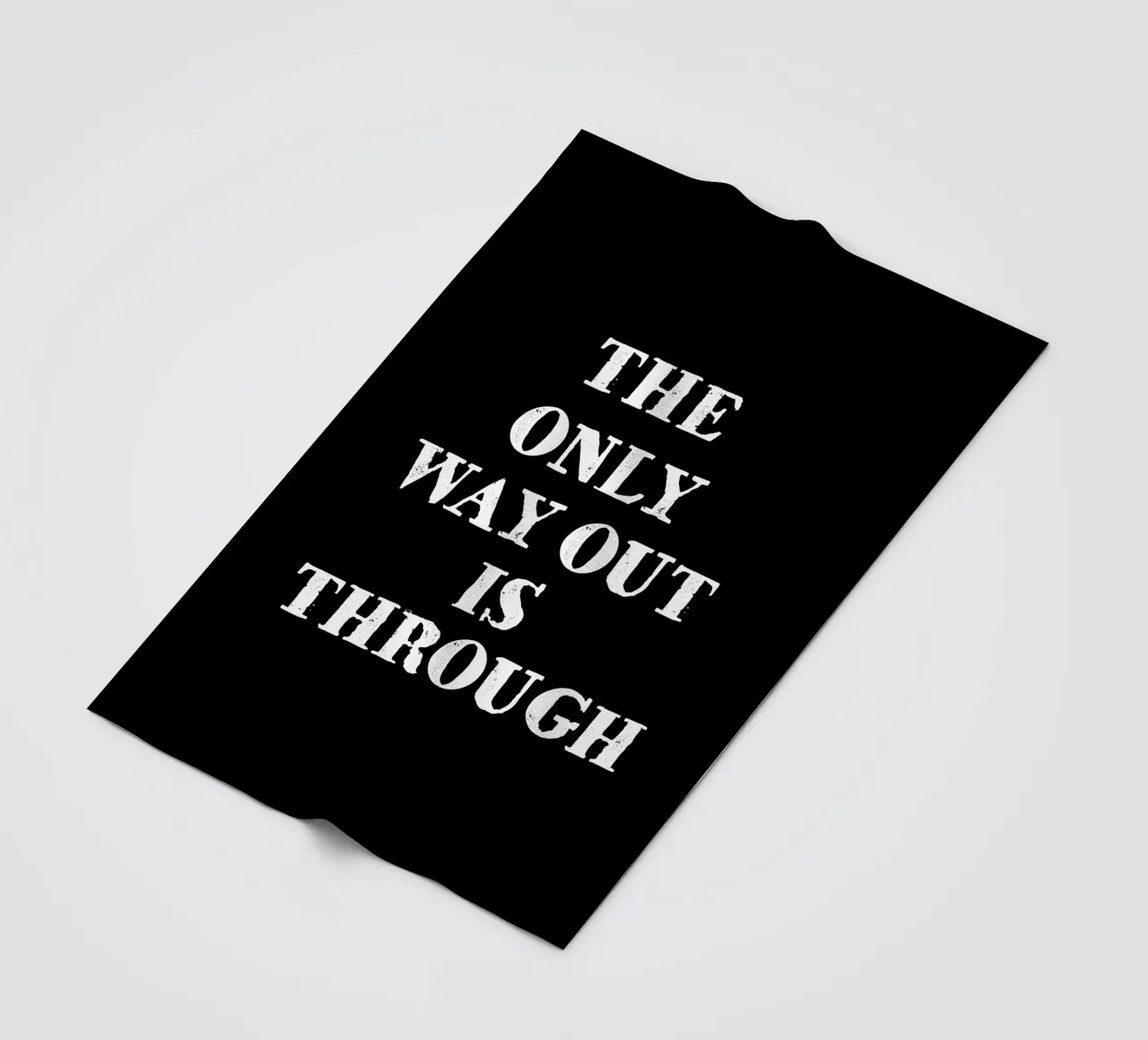 THE ONLY WAY OUT IS THROUGH coperta in pile da happieeagle