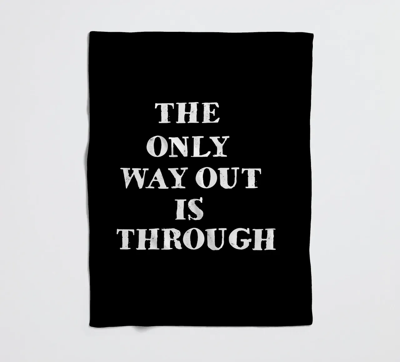 THE ONLY WAY OUT IS THROUGH coperta in pile da happieeagle