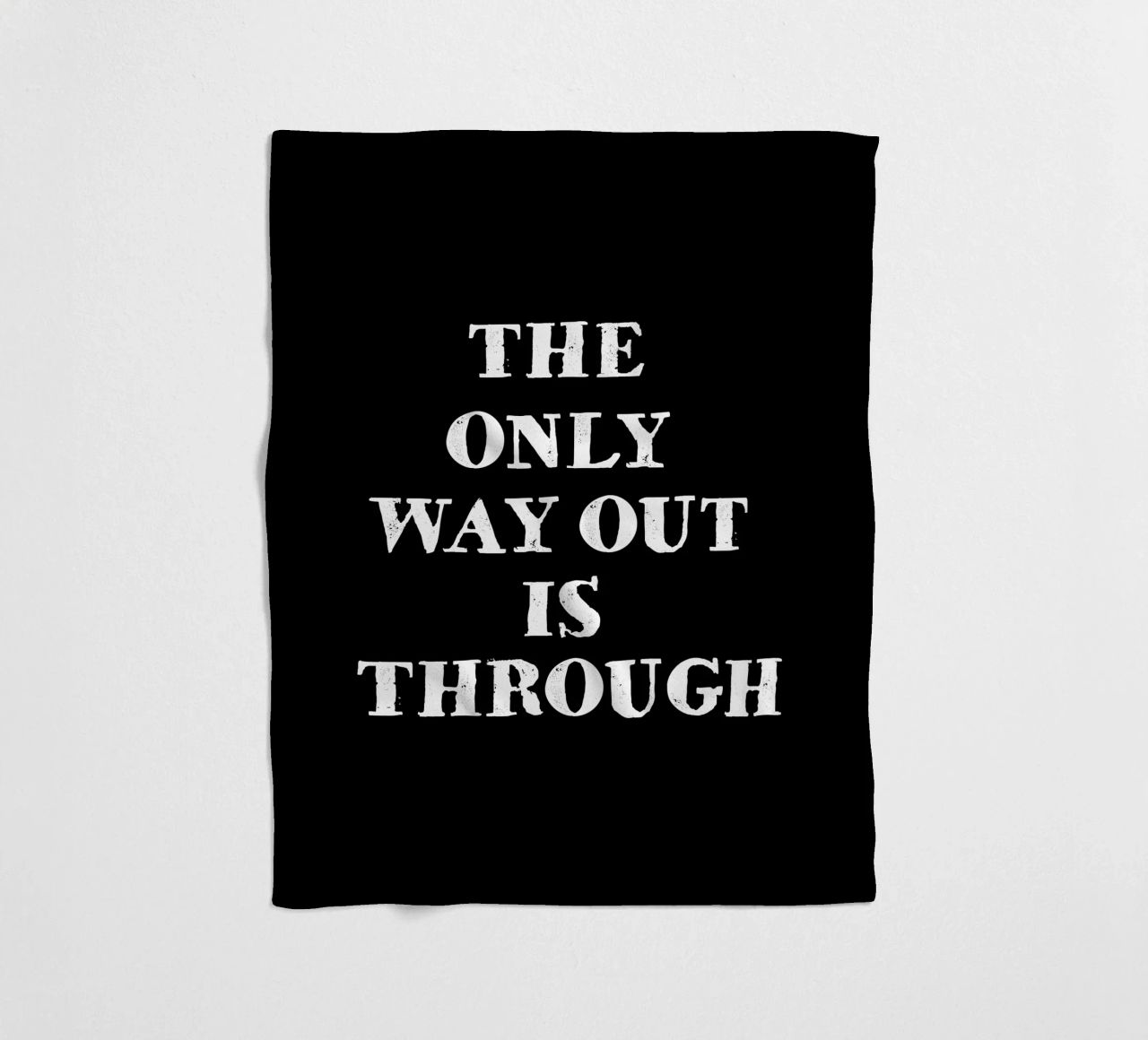 THE ONLY WAY OUT IS THROUGH coperta in pile da happieeagle