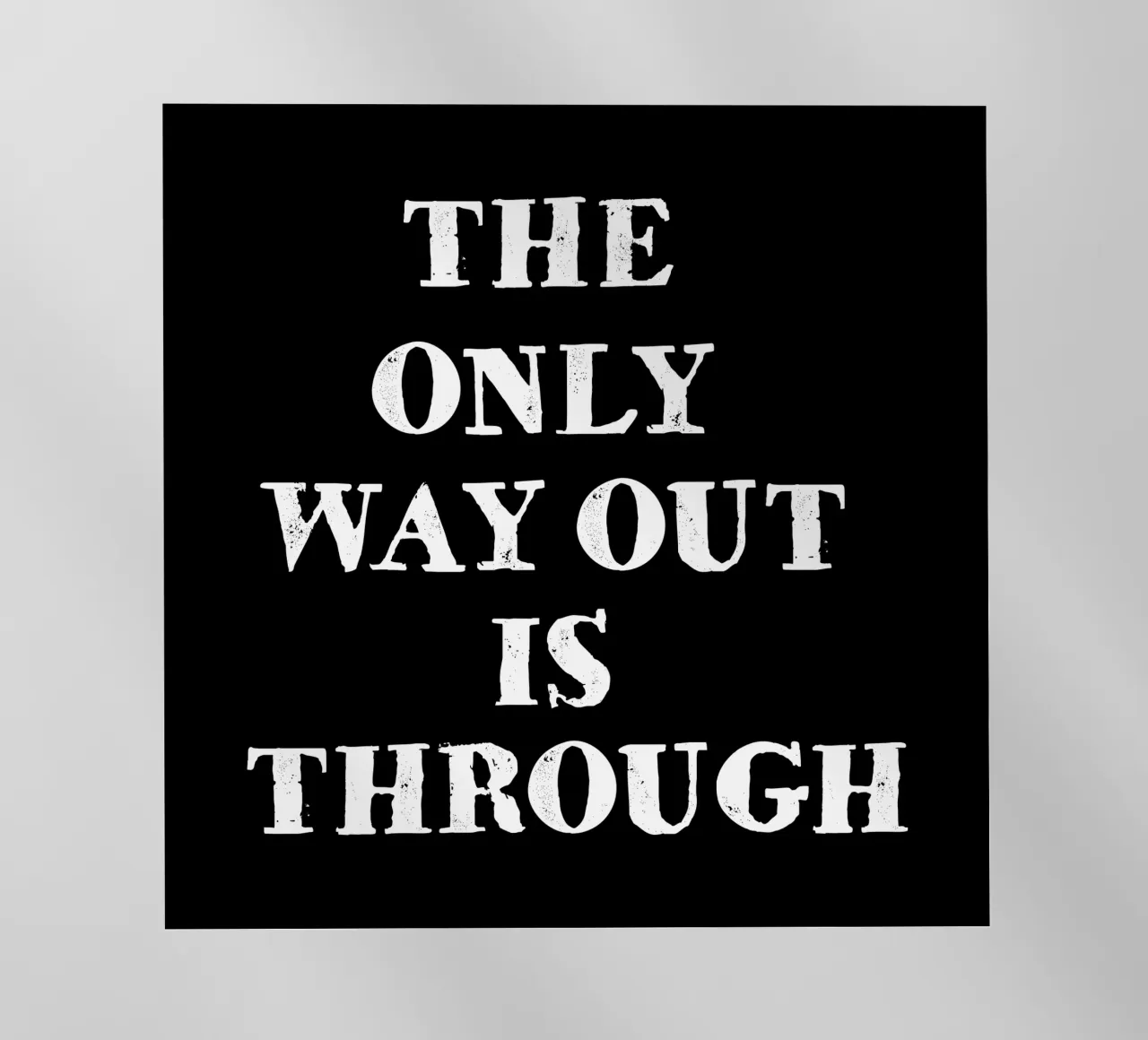 THE ONLY WAY OUT IS THROUGH pellicola backlit da happieeagle