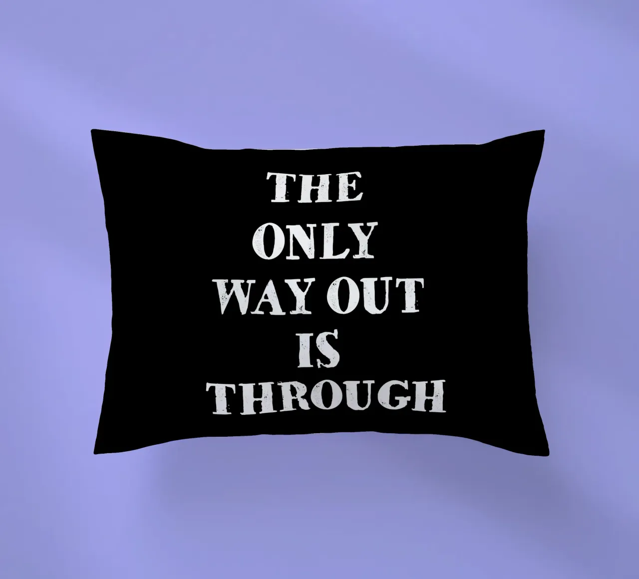 THE ONLY WAY OUT IS THROUGH cuscino da happieeagle
