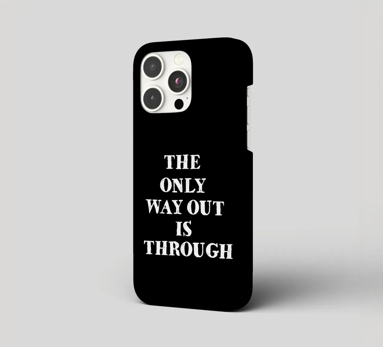 THE ONLY WAY OUT IS THROUGH cover iphone da happieeagle