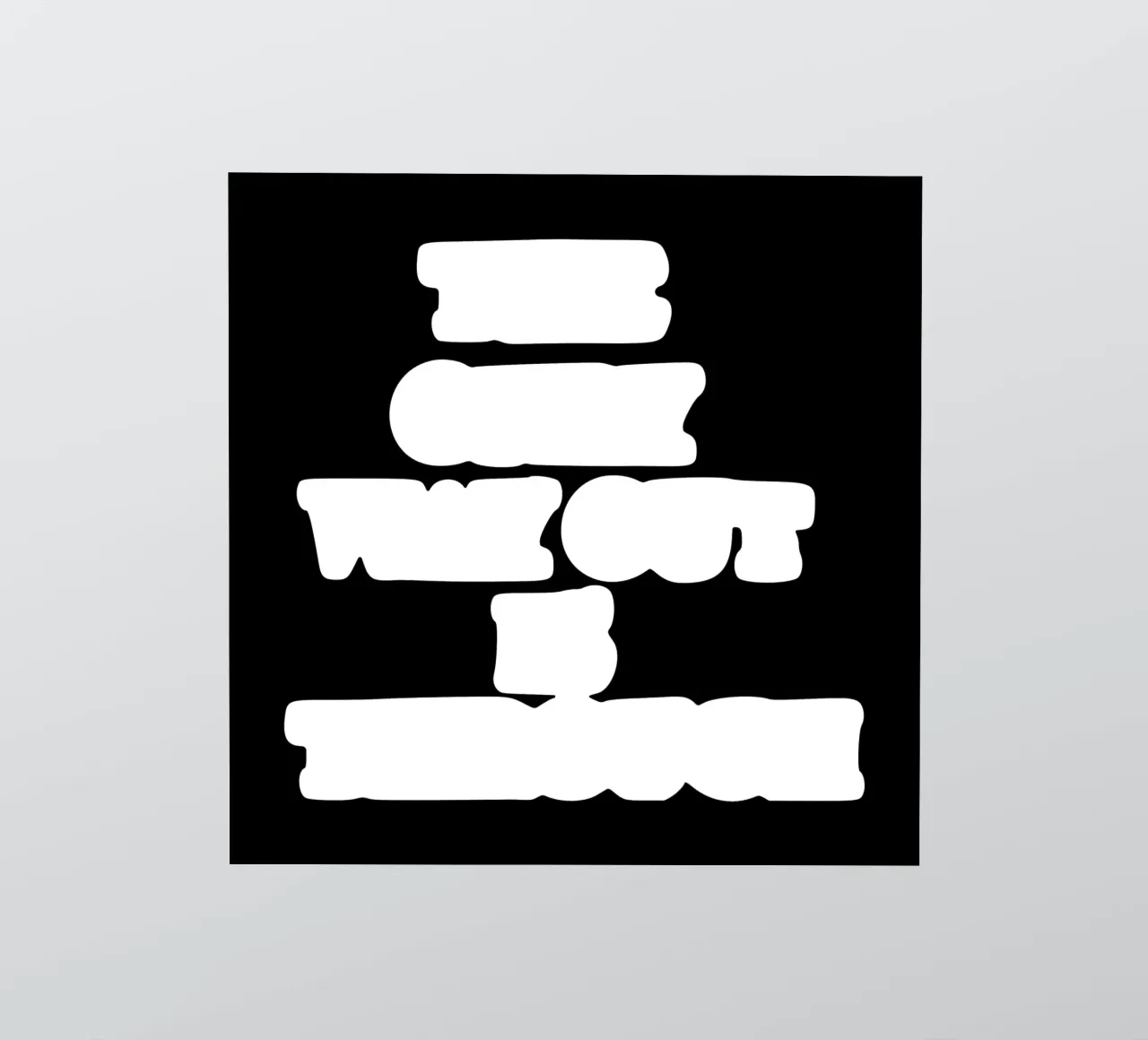 THE ONLY WAY OUT IS THROUGH adesivo da happieeagle