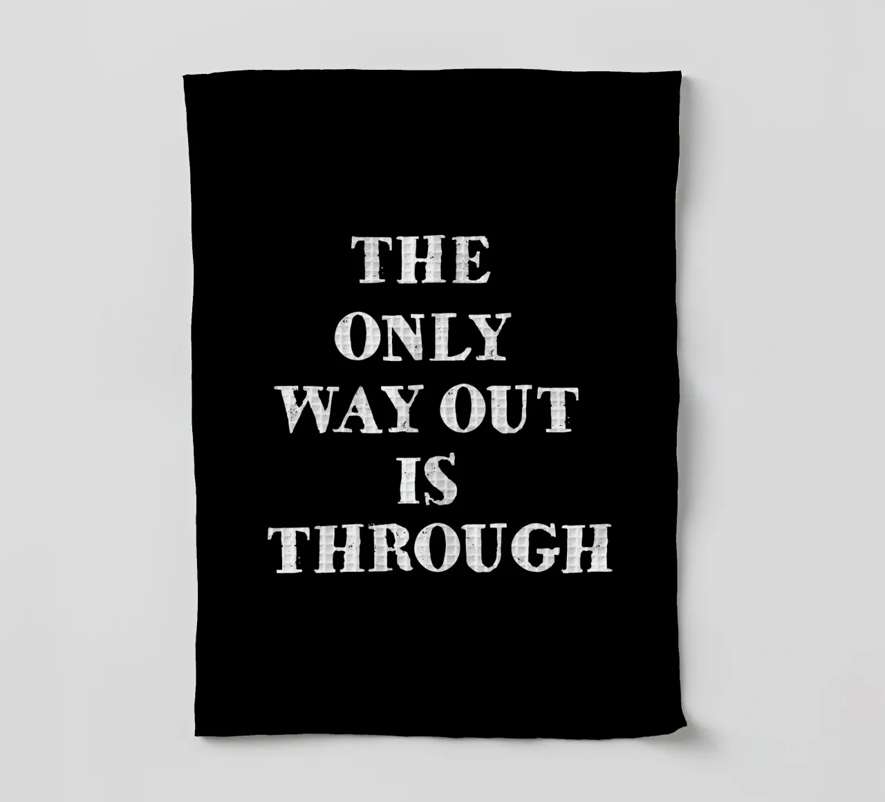 THE ONLY WAY OUT IS THROUGH canovaccio da cucina da happieeagle