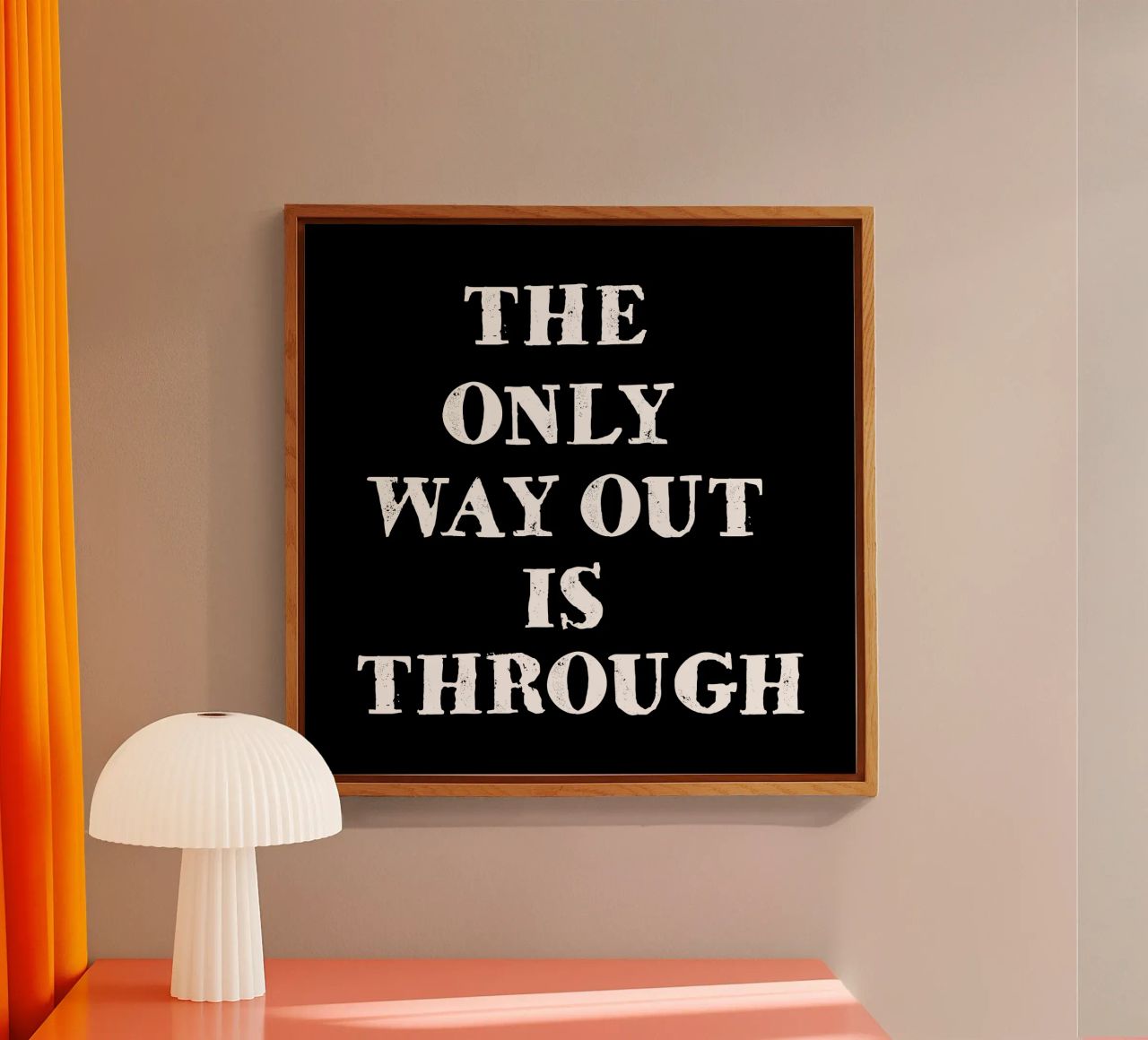 THE ONLY WAY OUT IS THROUGH plexiglass da happieeagle