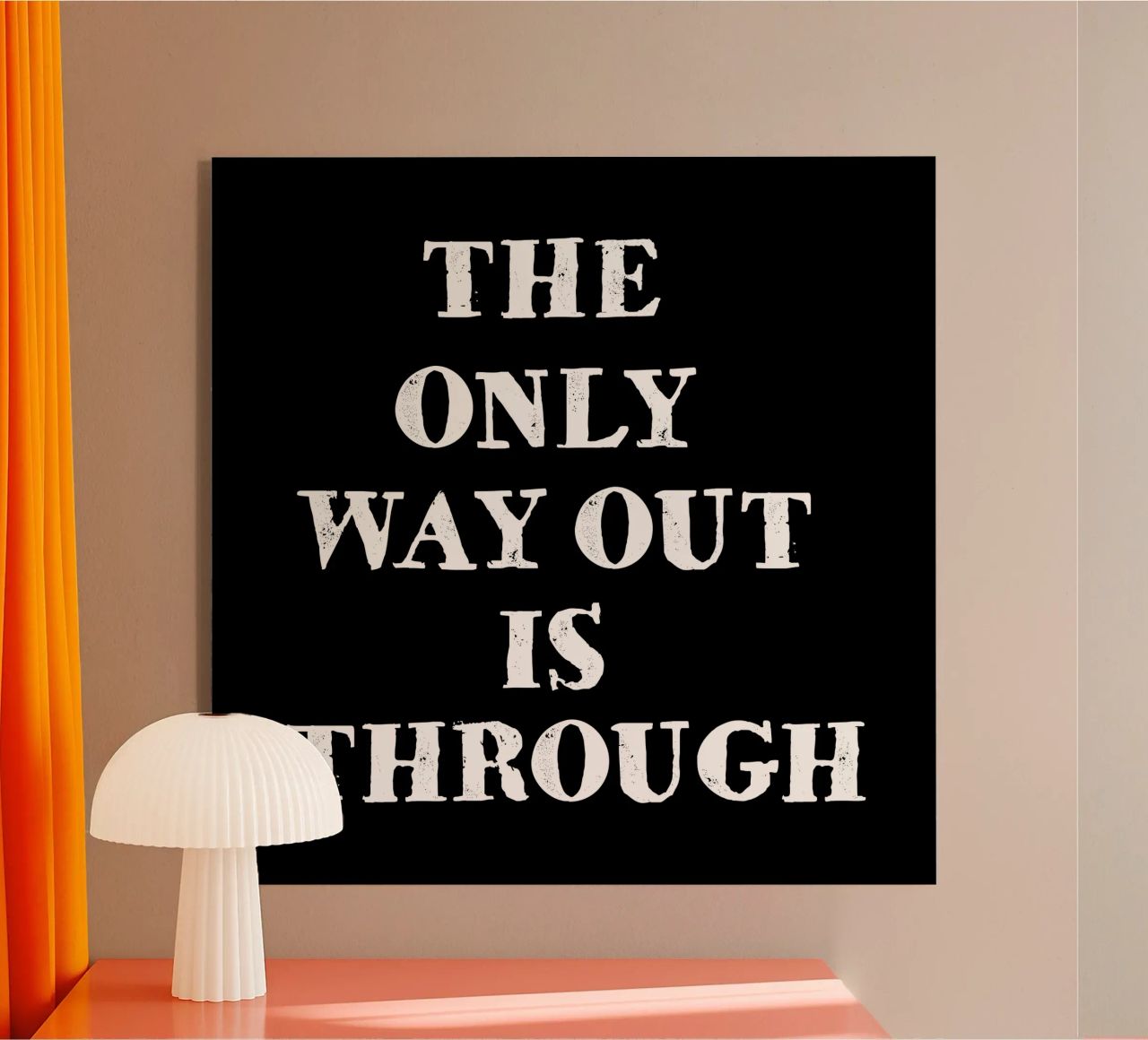 THE ONLY WAY OUT IS THROUGH plexiglass da happieeagle