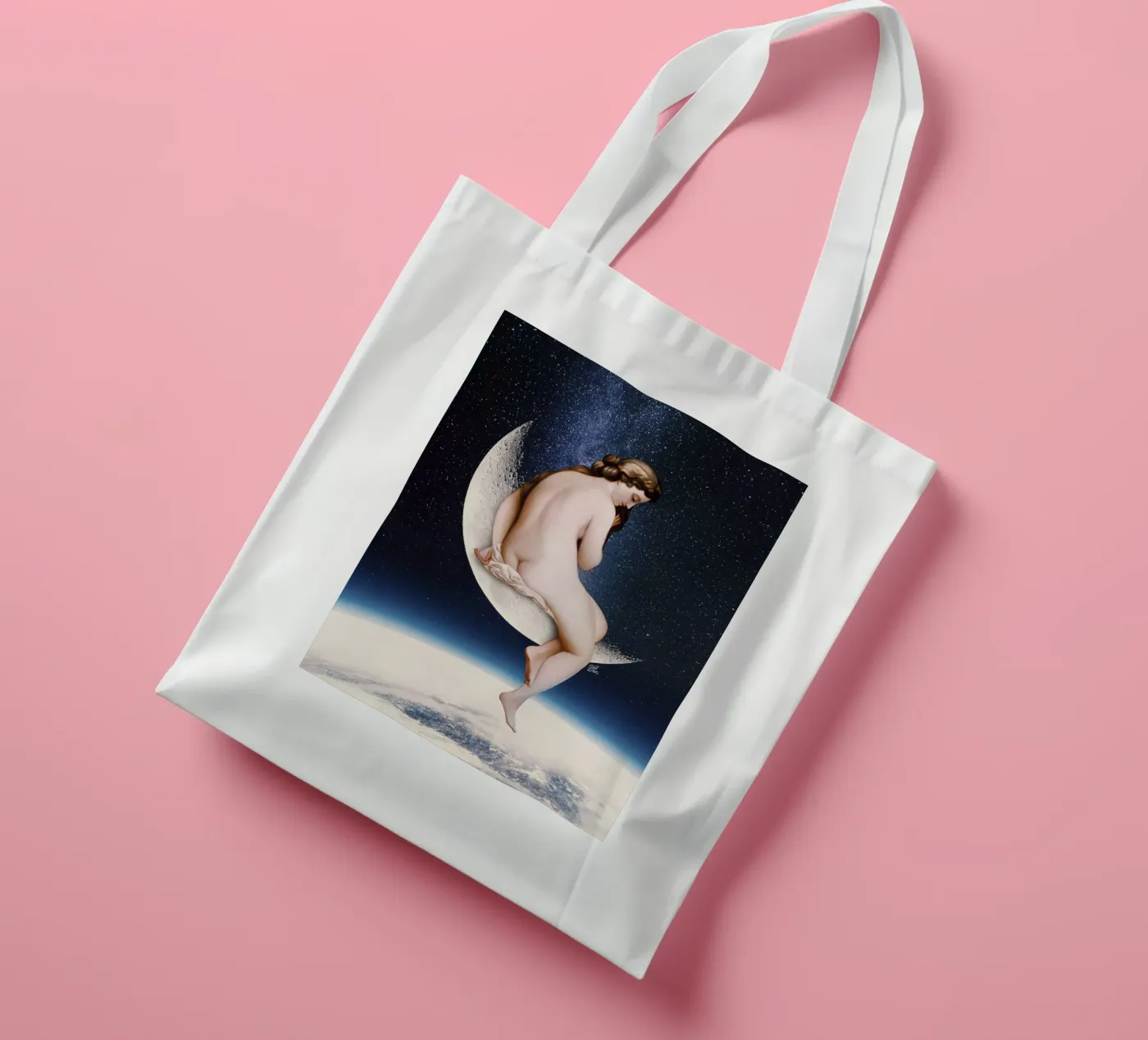 Moonwatcher tote bag by Paste in Place