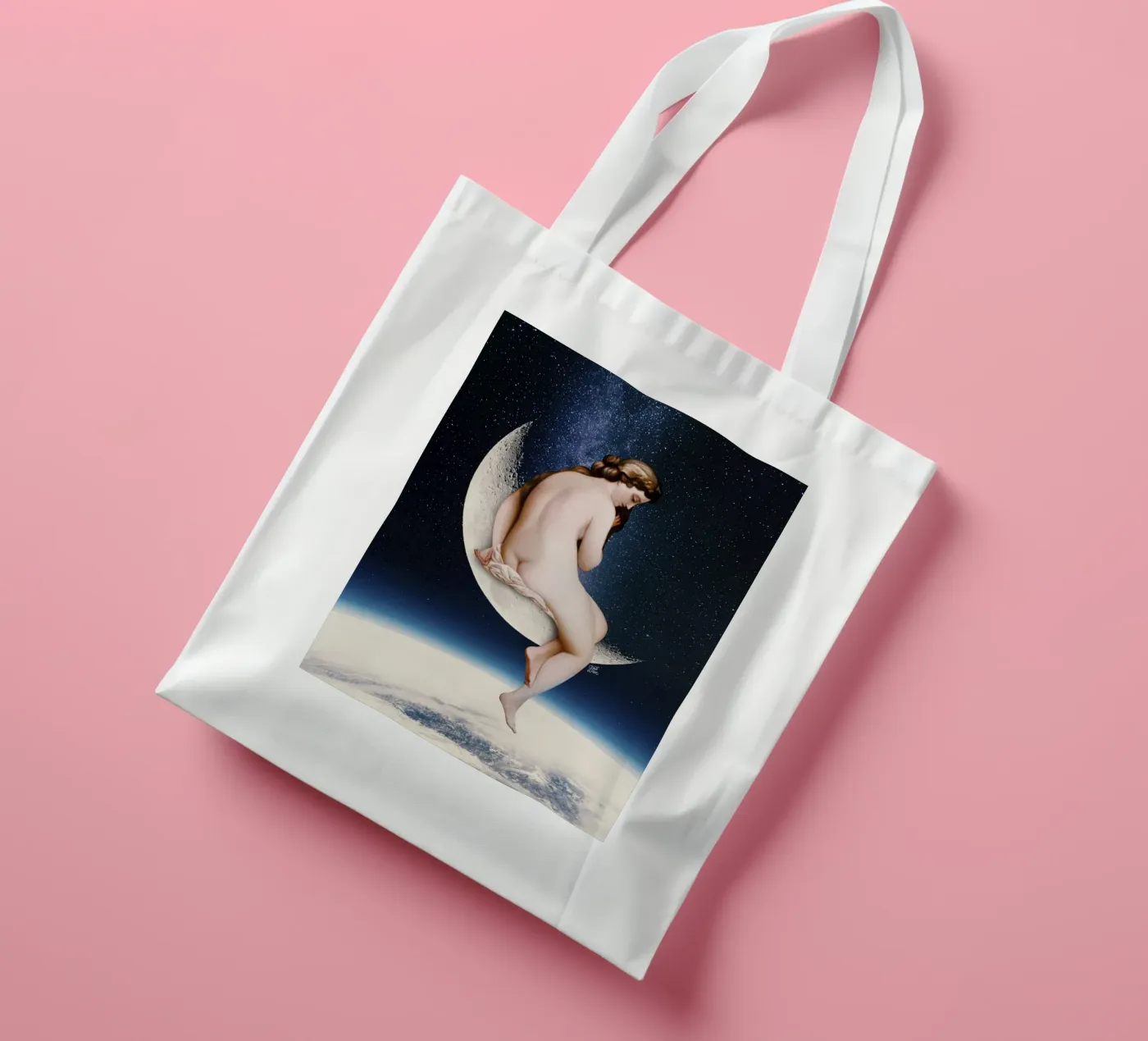 Moonwatcher tote bag by Paste in Place