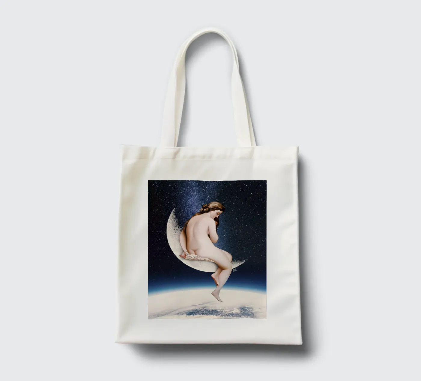 Moonwatcher tote bag by Paste in Place